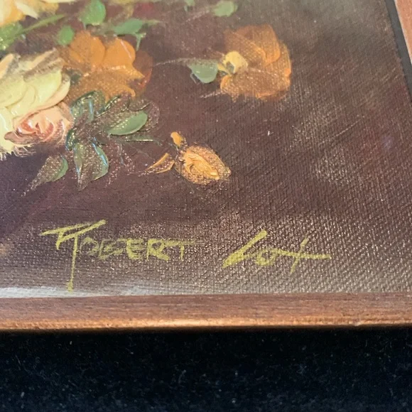 Robert lot painting  wood framed 8 x6 - Picture 3 of 4